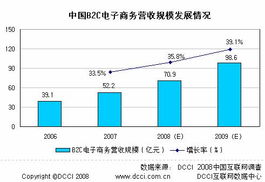 2007年中国互联网B2C电子商务市场网站总收入52.2亿元